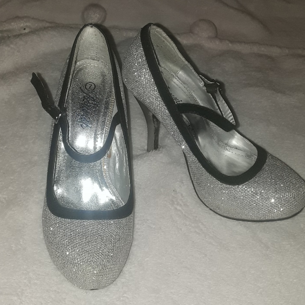 Silver heels